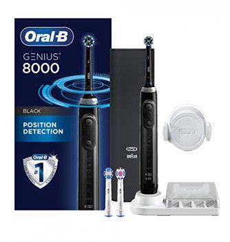 Oral-B Genius Pro 8000 in front of its box